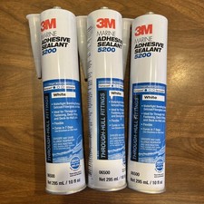 (QTY 3) 3M White Marine 5200
