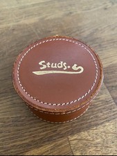 Vintage Real Hide Stud Box , Leather Box