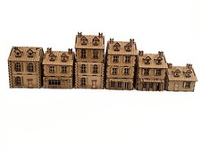 WW2 Wargames Normandy Set 2:  Town Set. Café, Tabac, Wine Shop, 3 Houses - 28mm
