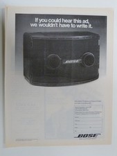 retro magazine advert 1980 BOSE 802