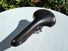 Wrights W3SW Swallow Saddle. Vintage Black Leather Saddle. 1973 (Brooks England)