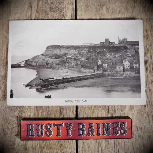 Postcard whitby east - postcard,, side