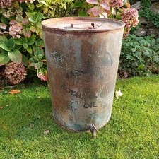 Vintage Valor 10 gallon advertising Oil Drum. petrol can barn find tin forecourt