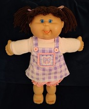 2004 CABBAGE PATCH 16" KID-ORIGINAL OUTFIT-BRUNETTE/BLUE EYES - GOOD CONDITION 