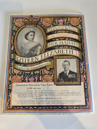 Vintage 1953 queen elizabeth - vintage,