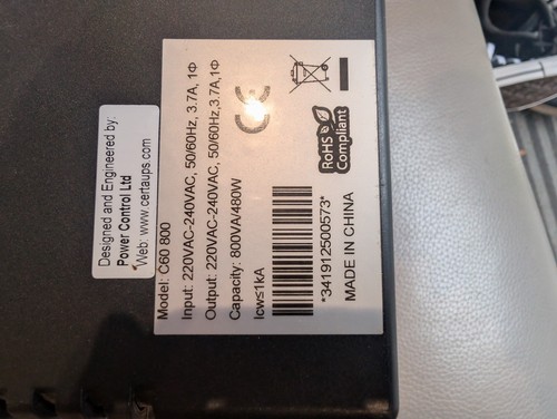 Certaups c60 800 800va - certaups, c60-800