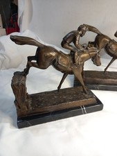 Horse And Jockey Book Ends