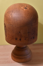 Vintage Hat Block Wooden Milliners Millinery Tool Form crown stand 22.5" - 57cm