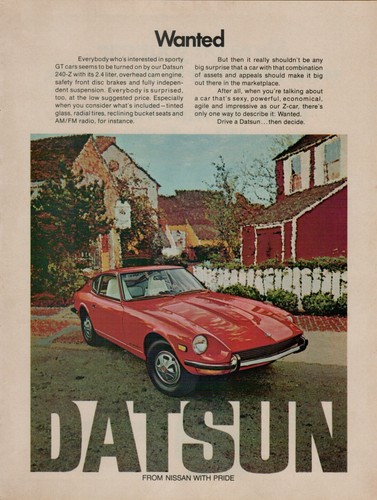 1972 datsun 240 sports - gt,