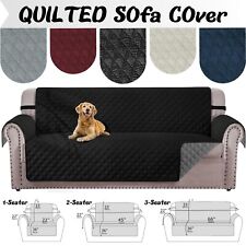 1/2/3 Sofa Slip Covers Reversible Quilted Throw Pet Protector Couch Cover Seater