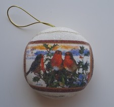 Lovely hanging round Robin Christmas Tree Decoration excellent find L@@K!