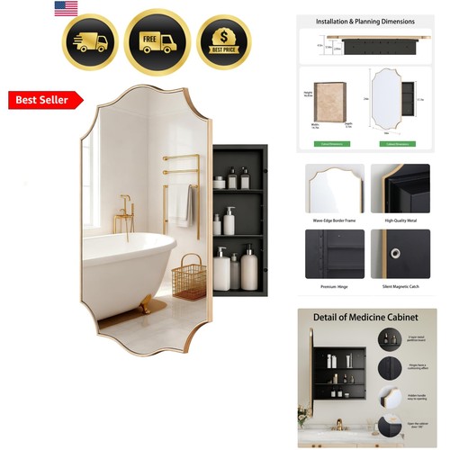 Gold scalloped edge vintage - gold,