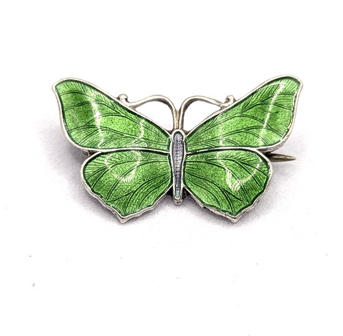 Antique sterling silver - , enamel