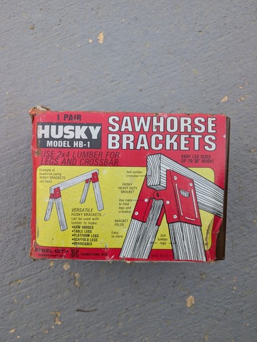 Husky sawhorse brackets 1 - sawhorse,