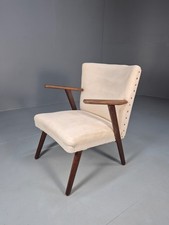Vintage Danish 1960 Teak framed Lounge Chair Cocktail Style Retro EB9864 MNOR