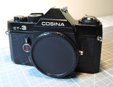 Cosina CT-3 35mm film camera body with cap – Fully functional