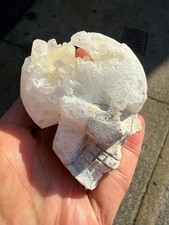 Quartz Crystal Skull Carving
