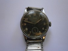 Vintage gents GERMAN MILITARY ?? wristwatch PAGE mechanical watch spares repair