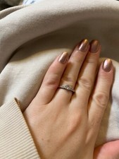 diamond ring 18ct and white