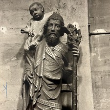 Vintage christopher statue - vintage, st