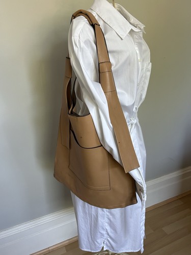 Zara shoulder tan tote - shoulder,
