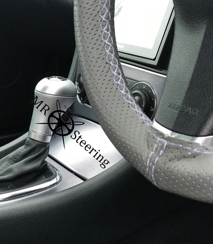 Grey perforated leather - grey,