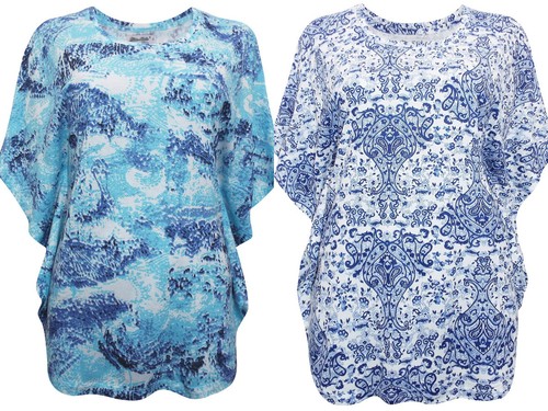 Ladies blue multi paisley - multi,