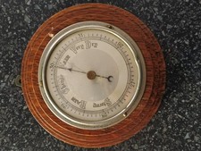 Wooden wall hanging barometer - wall,