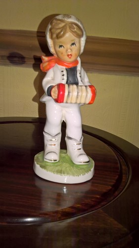 Vintage figure with - figure, musical