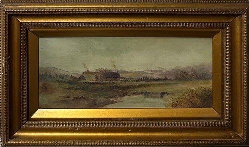 19th century oil board - 19th, on