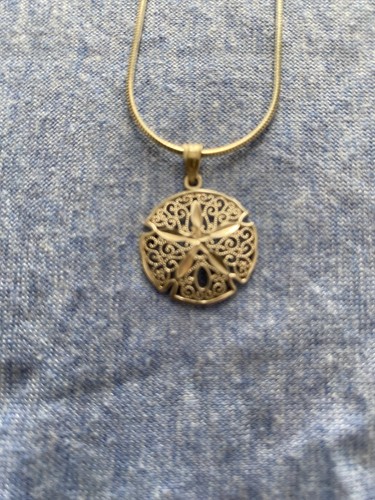 Silver sand dollar - silver, &