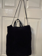 Medium Navy Blue Leather And