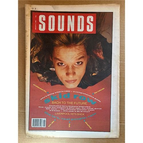 Skid row sounds magazine - skid,