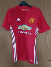 MANCHESTER UNITED ADIDAS HOME SHIRT 2016/17 MAN UTD NEWTON HEATH XS CHEVROLET 