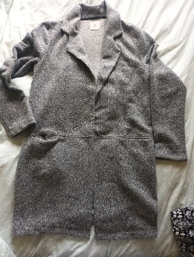 Ladies longline tweed effect - ladies,