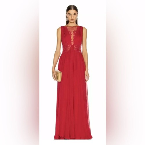 Zuhair murad red silk - zuhair, pleated