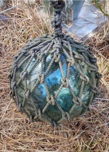 Large glass fishing float buoy - glass,