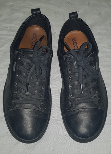 Ladies black leather ecco - ecco, lace