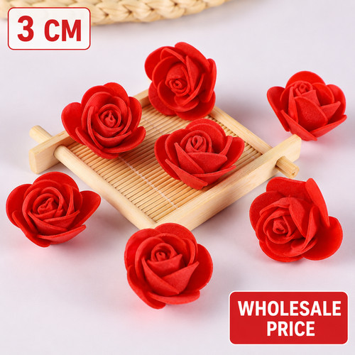 3cm artificial foam rose - 3cm,