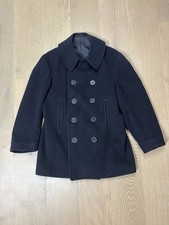 Vtg Navy Pea Coat Men's Fits