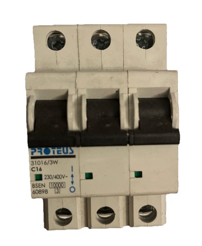 Proteus mcb amp triple - mcb, pole