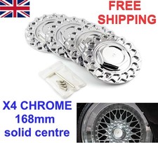x4 CHROME BBS RS wheel centre