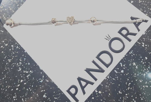 Pandora bracelet with rose - with,