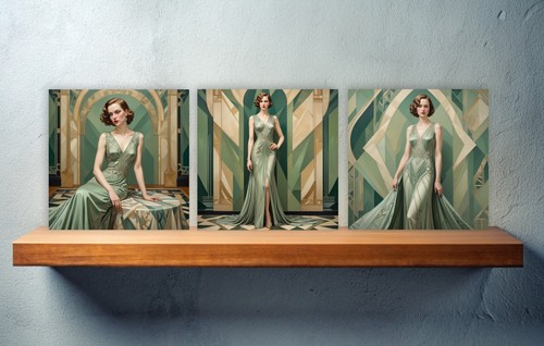 Art deco design - art, tiles