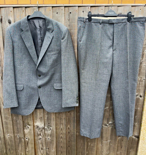 Michael grey worsted 2pc - grey,