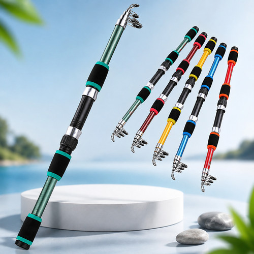 Telescopic fishing rod - 1.8m,