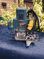 BOSCH GOF 1700 E Plunge Router 110v Good Working Order With Fence 1/2 Collet