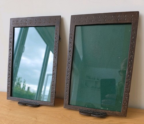 Antique cast iron photo frames - antique,