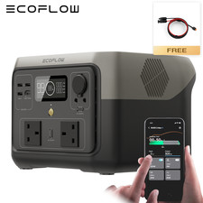ECOFLOW River 2 Max Power Station 512Wh X-boost 1000W Portable Solar Generator