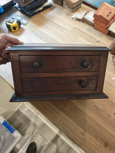 Vintage wooden drawer - wooden, 2-drawer